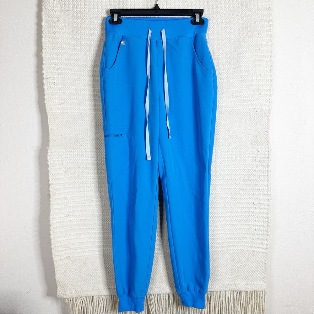 FIGS blue Zamora high rise joggers scrub pants XS